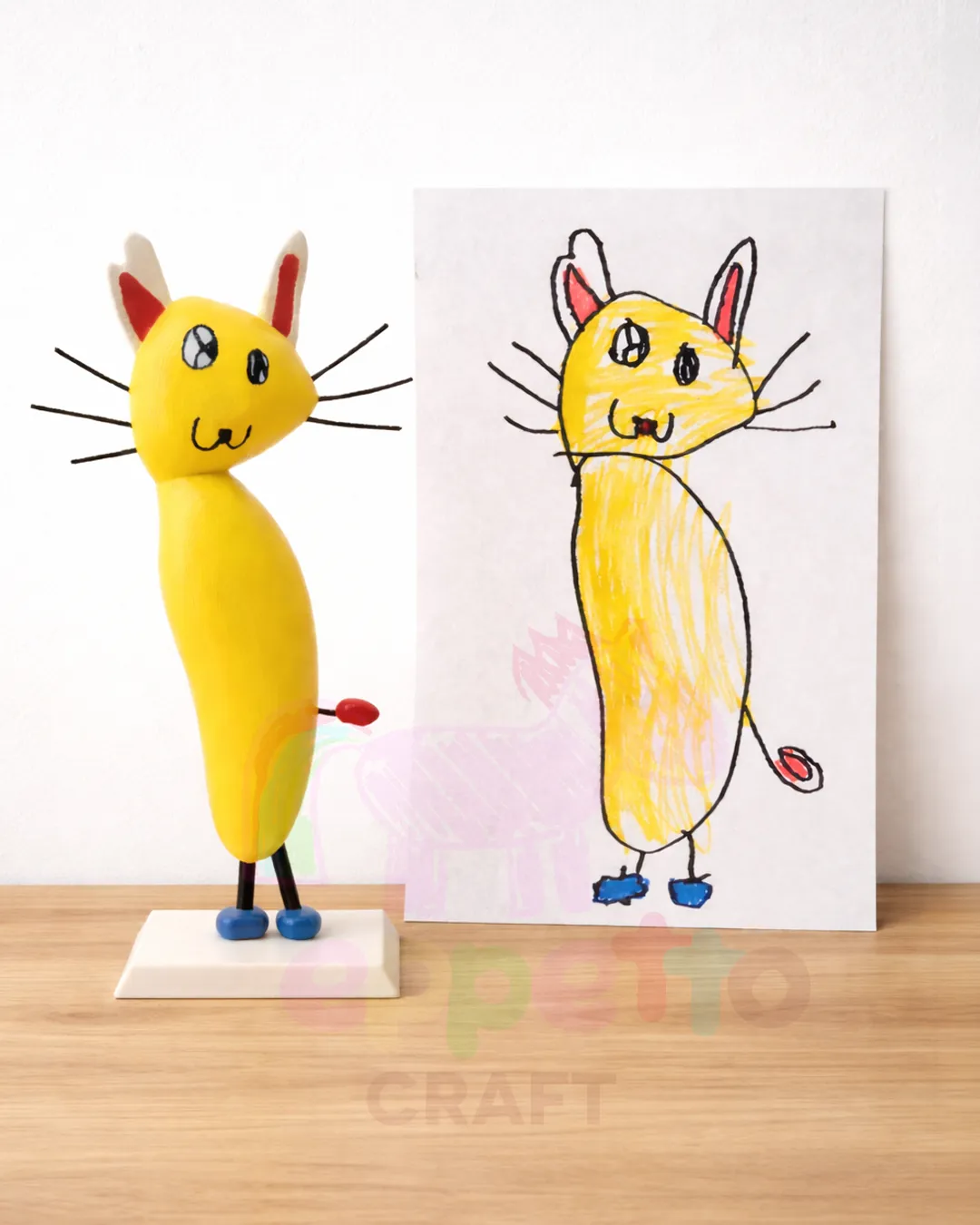 nehir 15 cm kedi 3d figür hatıra